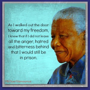 Nelson Mandela Quote - Bitterness to Freedom